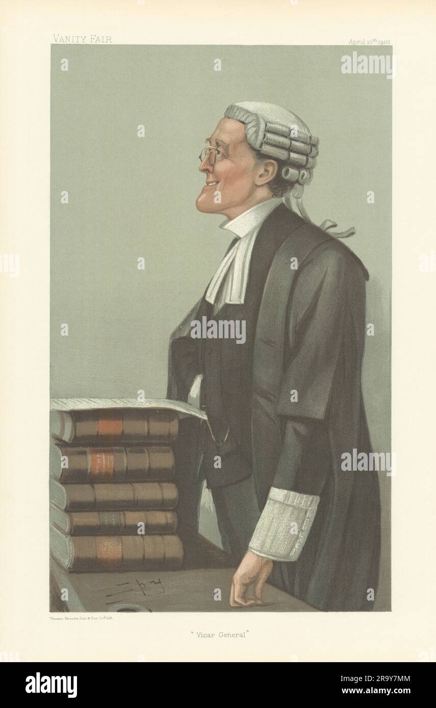Charles Cripps, barone Parmoor "Vicar General", il CARTONE ANIMATO SPIA VANITY FAIR. Legge 1902 Foto Stock