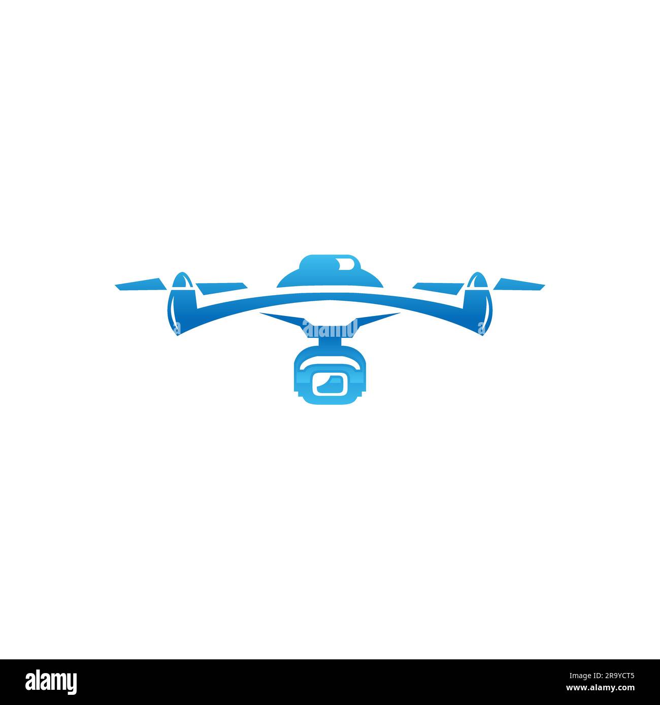 Esclusivo logo droni moderno e minimalista logo vettoriale e astratto.EPS 10 Illustrazione Vettoriale