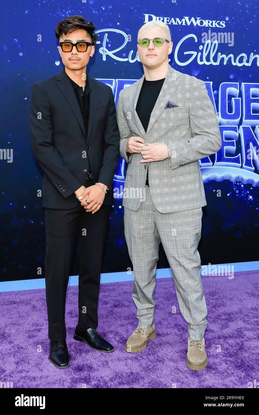 16 giugno 2023, Los Angeles, California, USA: LOS ANGELES - 28 giugno 2023: Calabasas, Duo, Fran, Jared alla premiere di Ruby Gilman: Teenage Kraken al TCL Chinese Theatre IMAX (Credit Image: © Nina Prommer/ZUMA Press Wire) SOLO USO EDITORIALE! Non per USO commerciale! Foto Stock