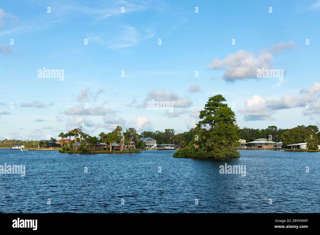 Lago e porto di Crystal River Foto Stock