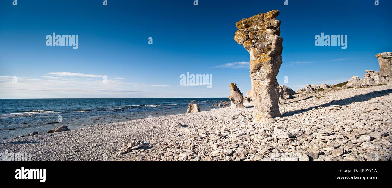 Langhammars, Fårö, Gotland, Svezia. Foto Stock