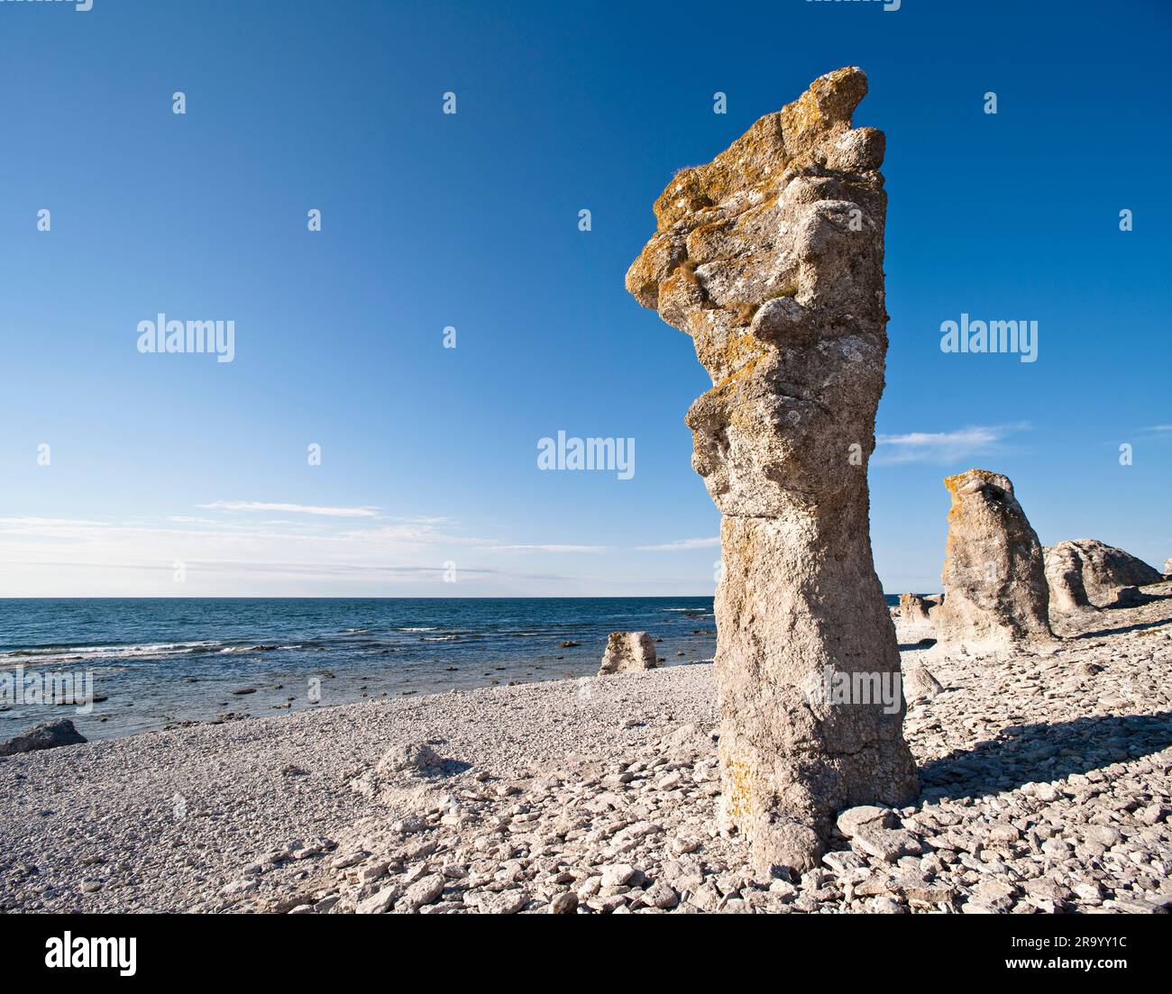 Langhammars, Fårö, Gotland, Svezia. Foto Stock