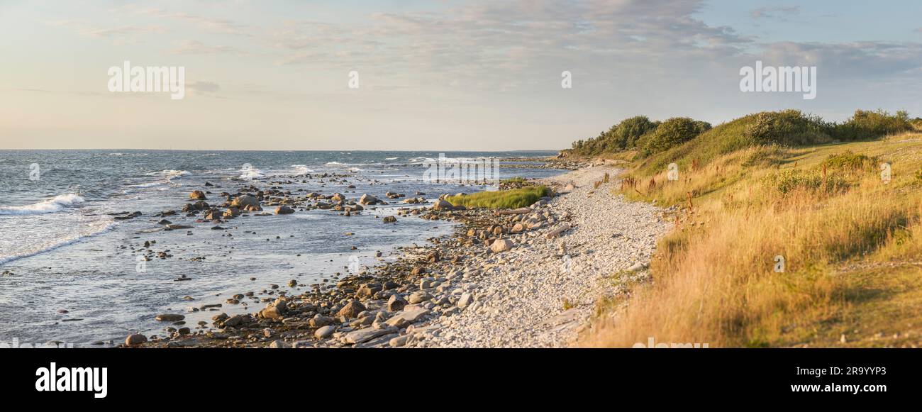 Spiaggia di Hoburgen, Gotland. Svezia. Credito: Anders Tukler Foto Stock