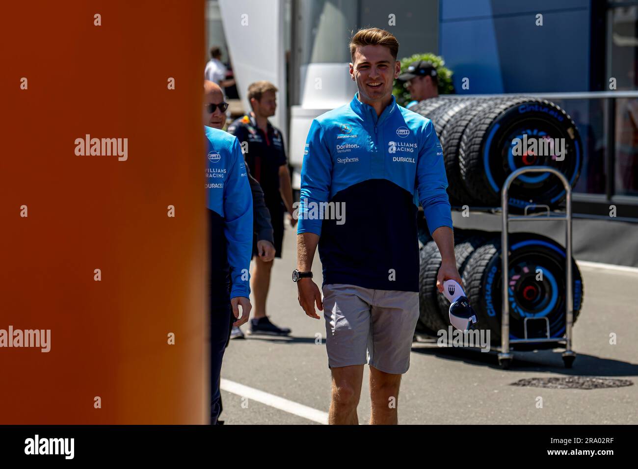 Spielberg, Austria, giugno 29, Logan Sargeant, dagli Stati Uniti gareggia per la Williams Racing. The Build Up, round 10 del campionato di Formula 1 2023. Crediti: Michael Potts/Alamy Live News Foto Stock