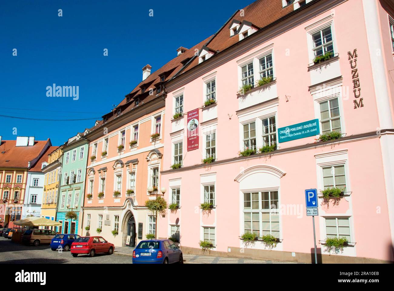 Municipio, Cheb Museum, Pachelbel House, Cheb, Repubblica Ceca Foto Stock