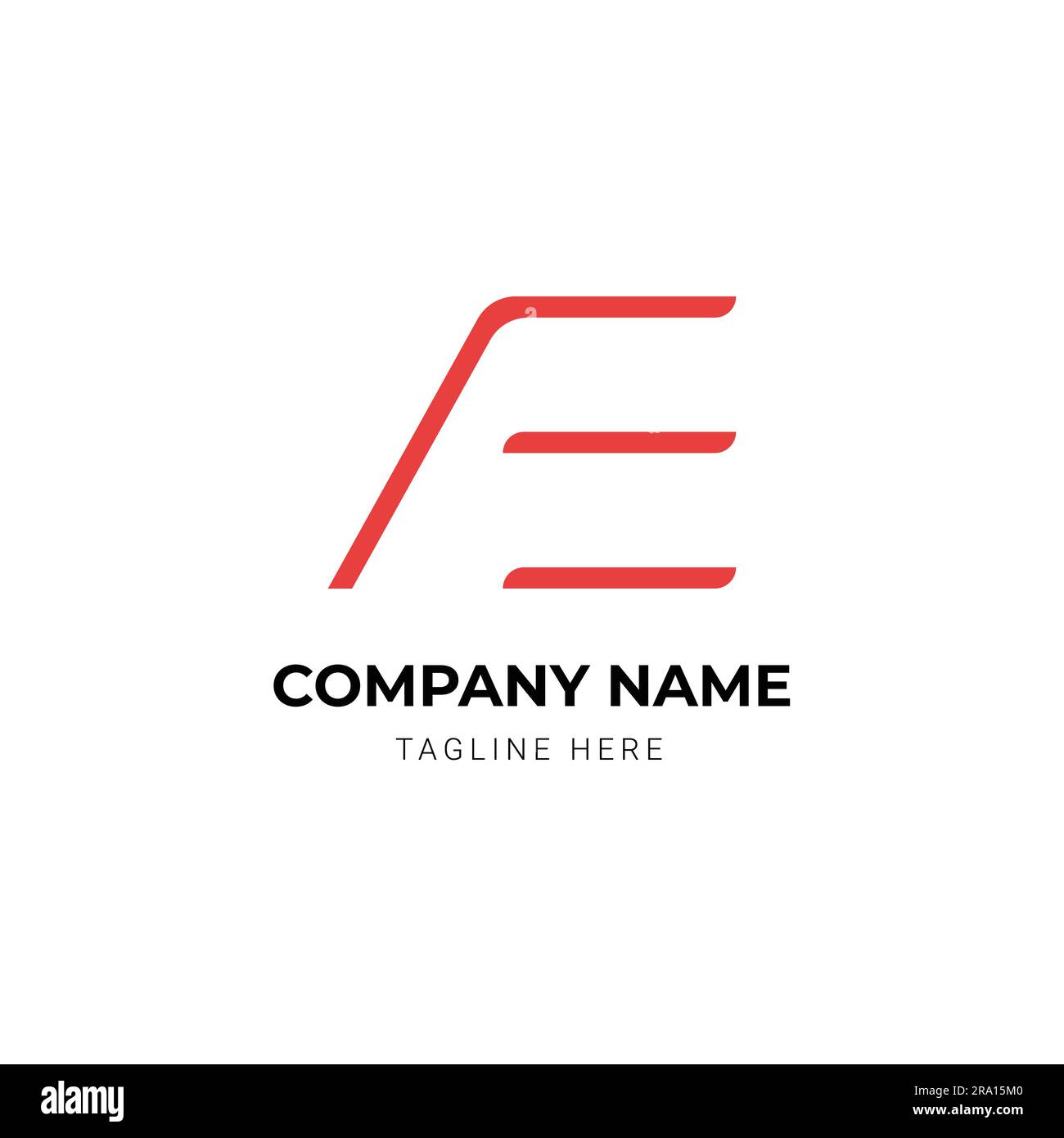 Modern Letter: Un concetto di design del logo Illustrazione Vettoriale