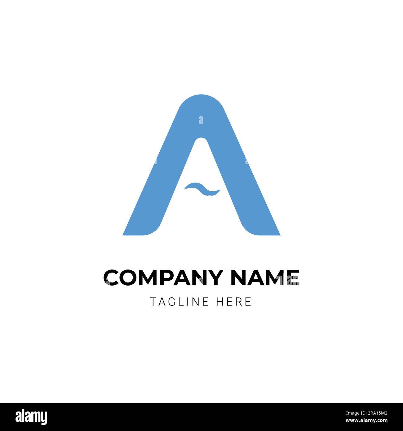 Modern Letter: Un concetto di design del logo Illustrazione Vettoriale