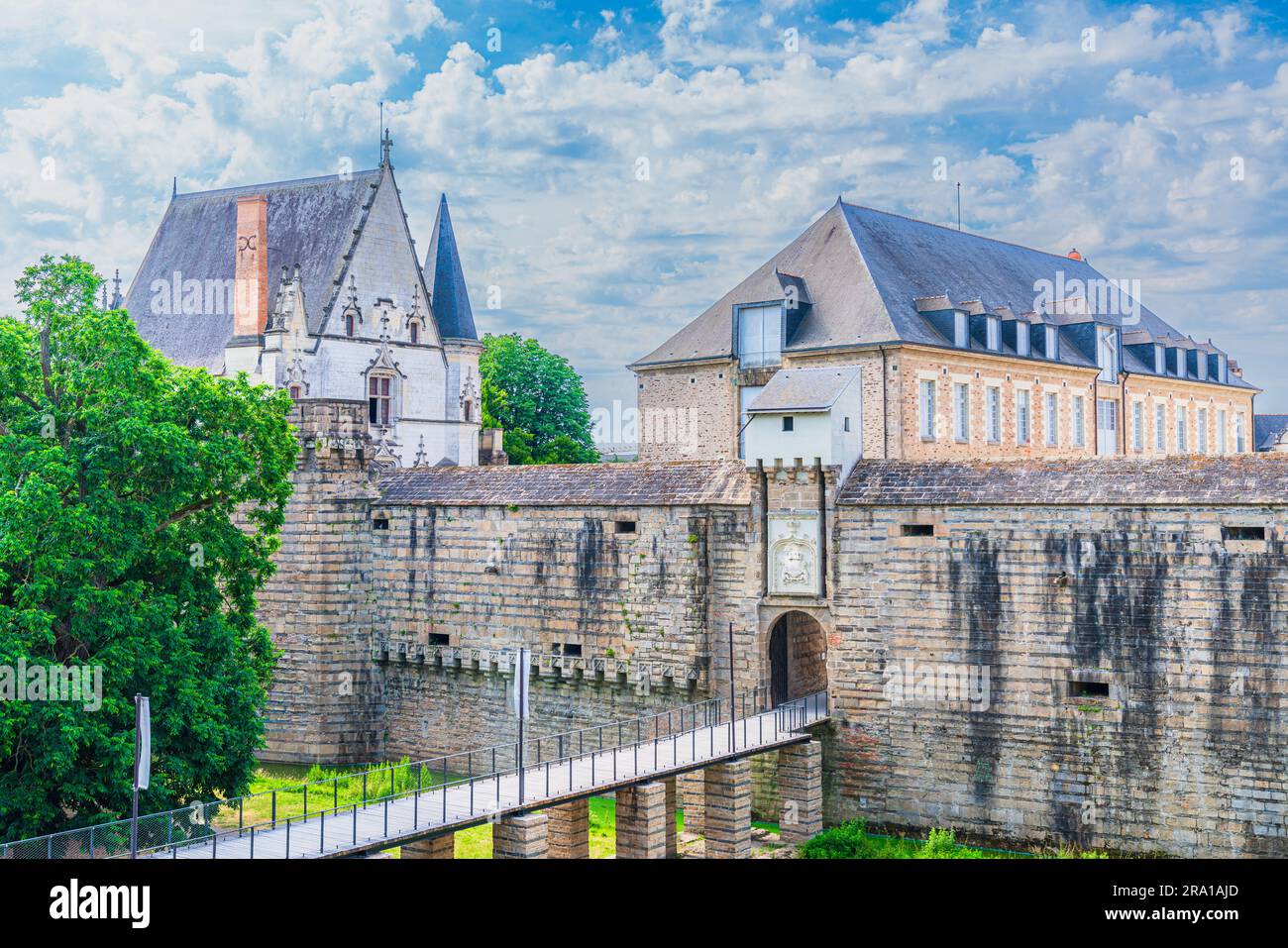 Château des Ducs de Bretagne, edificio storico a Nantes, Francia Foto Stock