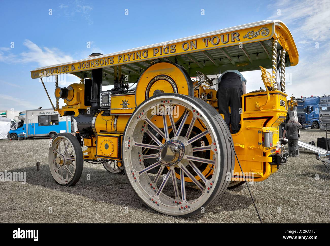 Motore a trazione a vapore Charles Burrell degli anni '1920 Foto Stock