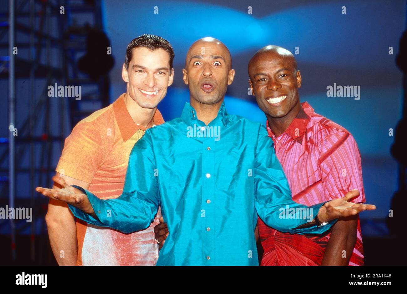 The Soultans, deutsches Soul- und R&B Gesangstrio, Marvin Broadie, Femi Oladeji, Marco Boi, circa 1996. Foto Stock