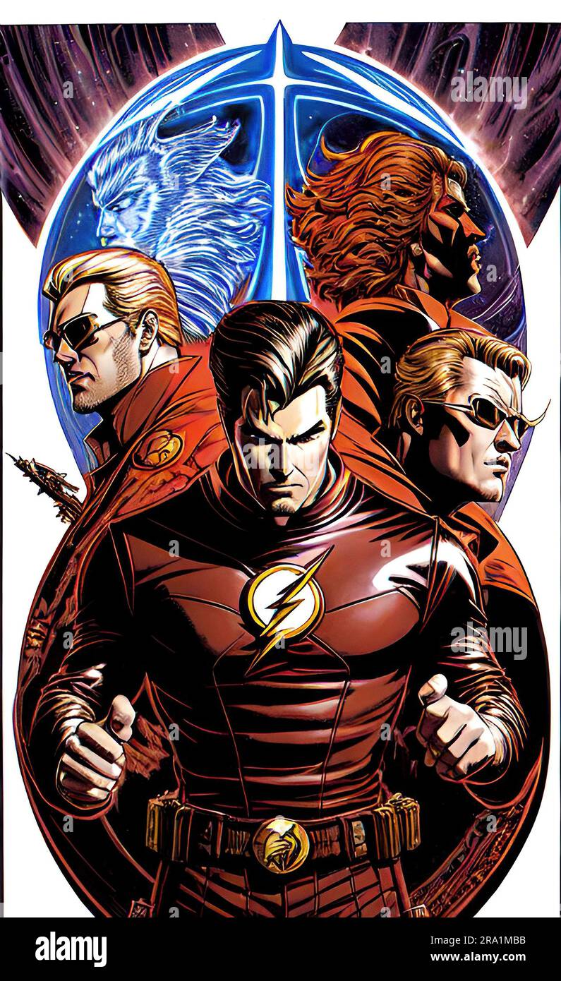 Il supereroe Flash Foto Stock