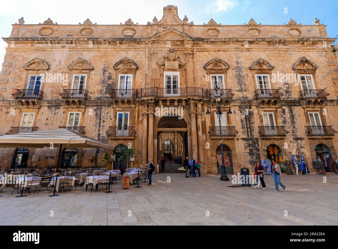Palazzo Beneventano del Bosco Palazzo, Piazza Duomo, Piazza Duomo siracusa Siracusa e Ortigia, Isola di Ortigia, Sicilia, Italia Foto Stock
