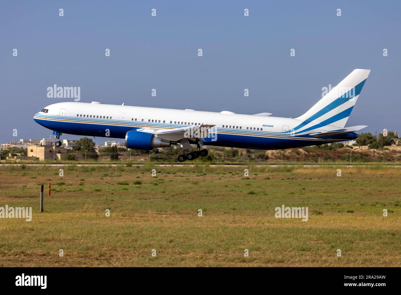Las Vegas Sands Boeing 767-3P6ER (REG: N804MS) in arrivo per manutenzione. Foto Stock