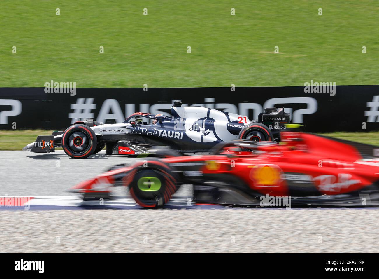 Spielberg, Austria. 30 giugno 2023. Formula 1 Rolex Gran Premio d'Austria al Red Bull Ring, Austria. Nella foto: Nyck De Vries (NLD) di Scuderia AlphaTauri in AlphaTauri AT04 durante la sessione di prove libere © Piotr Zajac/Alamy Live News Foto Stock