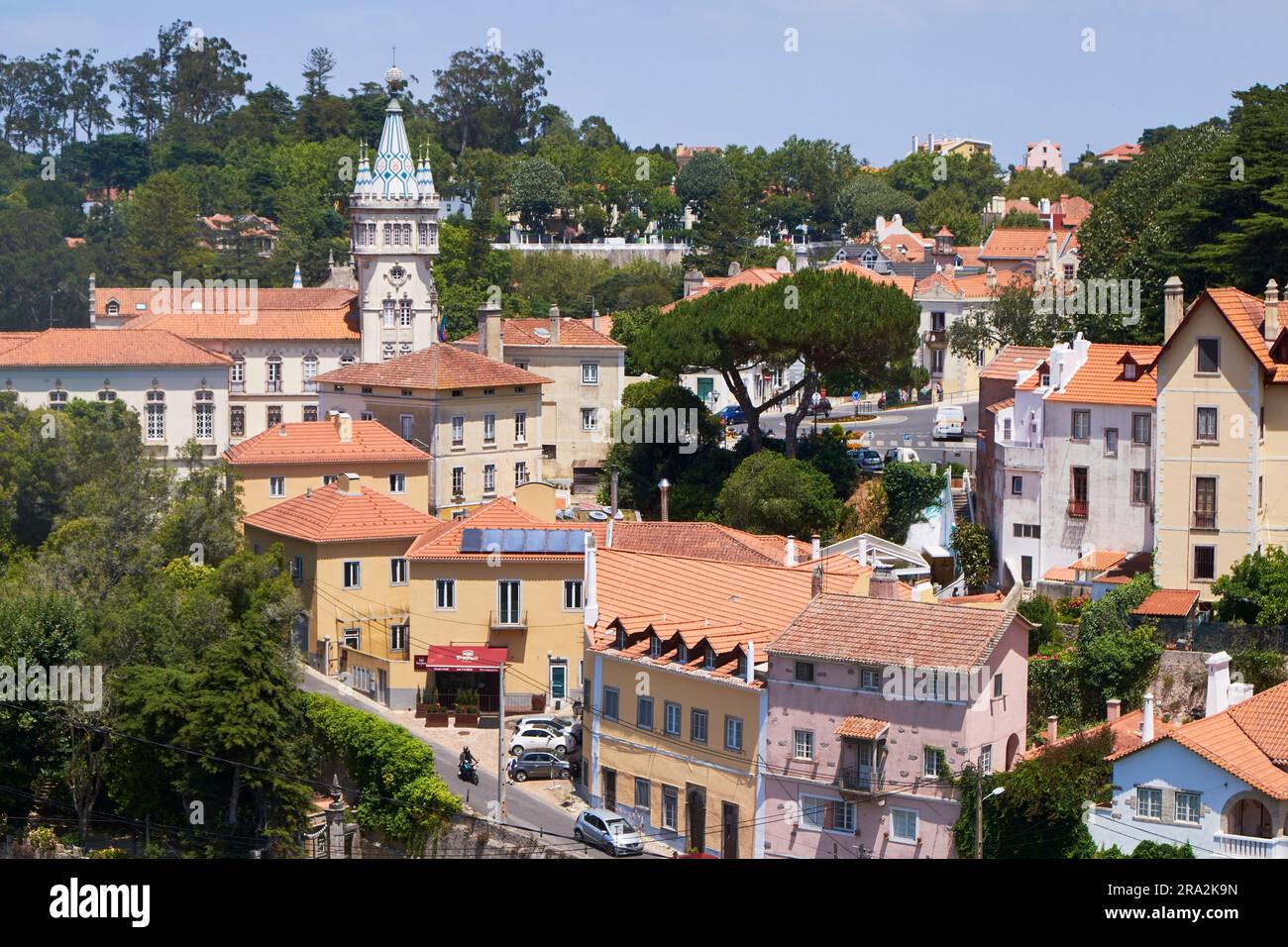 Portogallo, quartiere di Lisbona, sito patrimonio dell'umanità dell'UNESCO, Sintra, Municipio (Pacos do concelho) dell'architetto Adaes Bermudes Foto Stock