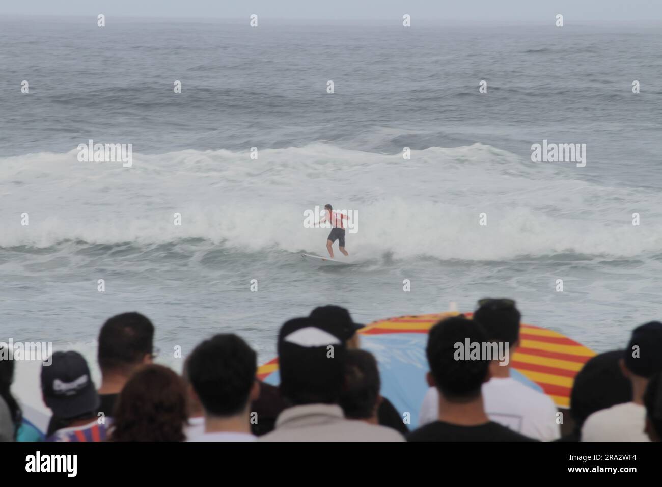Saquarema, Brasile. 30 giugno 2023. João Chianca (BRA), questo venerdì (30) durante la tappa brasiliana vivo Rio Pro Saquarema 2023 del Campionato Mondiale di Surf League (WSL), tenutasi a Itaúna Beach a Saquarema, RJ. Crediti: Luiz Gomes/FotoArena/Alamy Live News Foto Stock