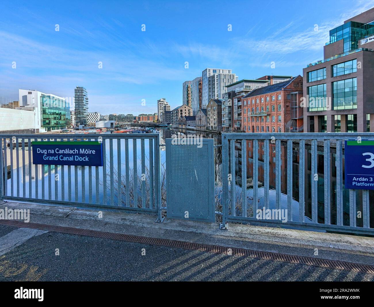 Rivitalizzazione dell'area del Grand Canal Dock di Dublino Foto Stock