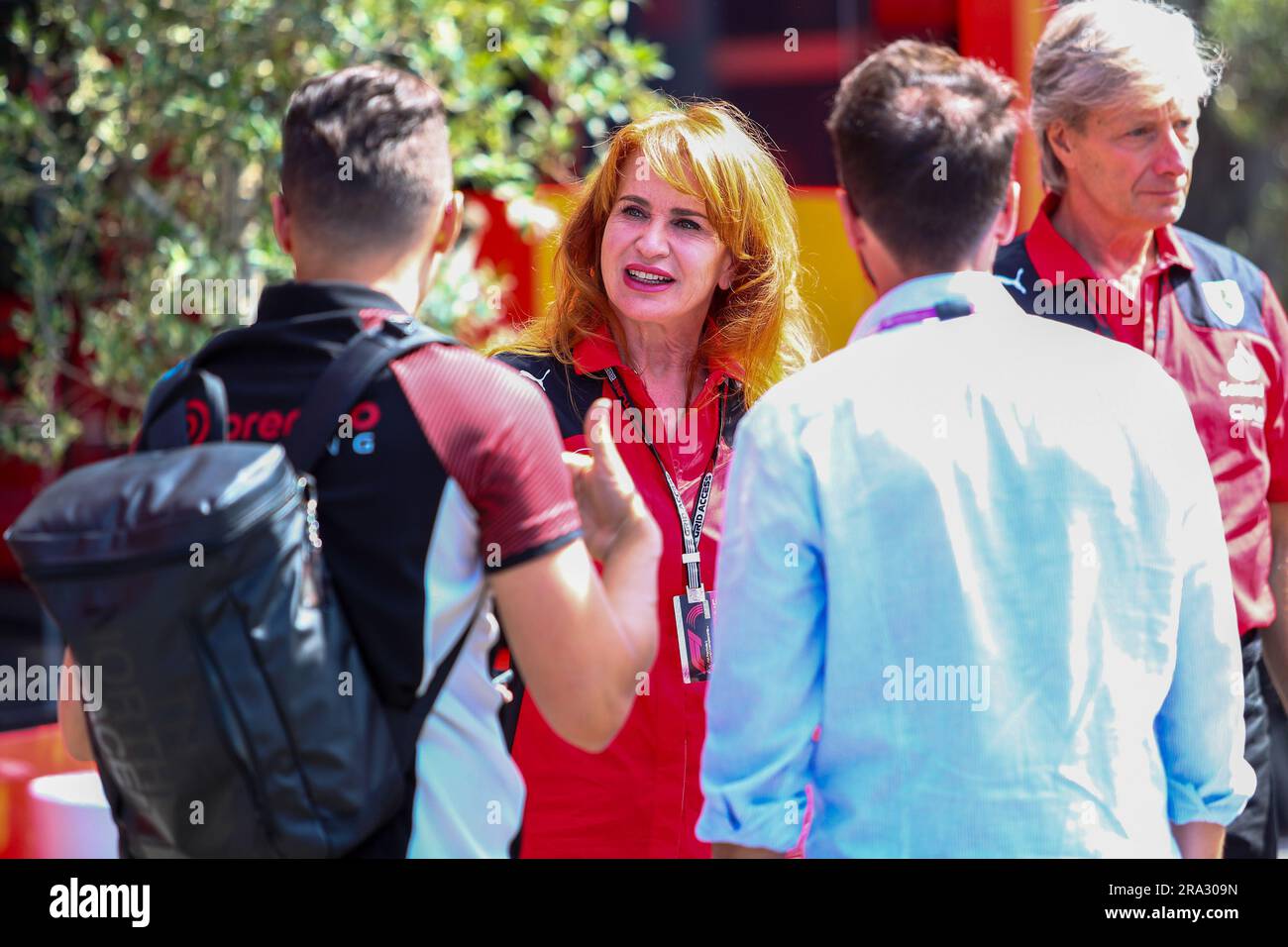 Silvia Hoffer Frangipane (ITA) Ferrari Press durante LA FORMULA 1 ROLEX GROSSER PREIS VON OSTERREICH 2023 - Jun29 a Jul2 in RedbullRing - Spielberg, Aus Foto Stock