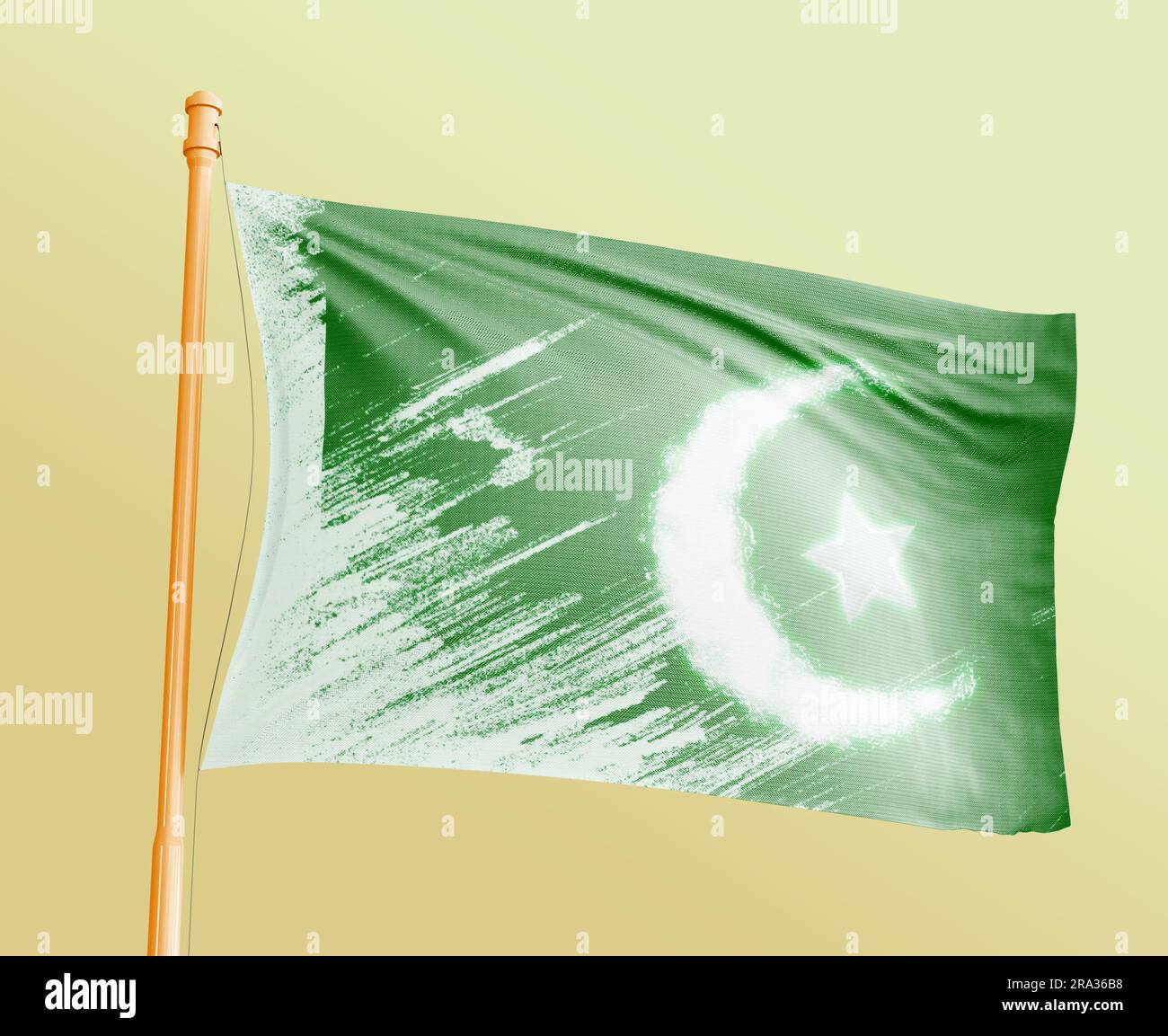 bandiera pakistana nuovo design Foto Stock