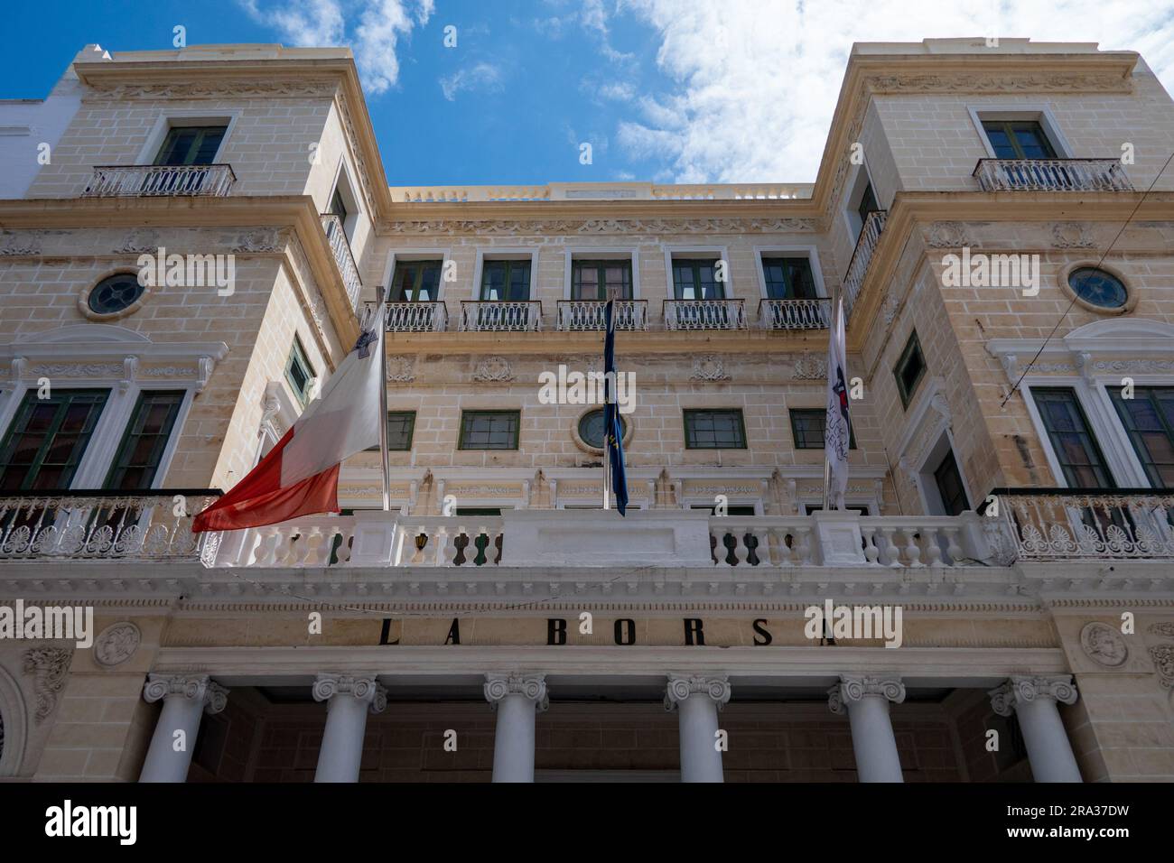 La Valletta, Malta, 4 maggio 2023. Camera di commercio, impresa e industria di Malta. Scambiate gli edifici Foto Stock
