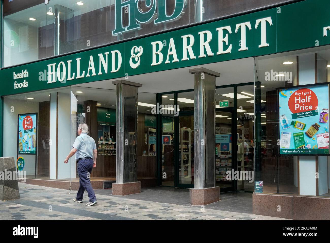 Holland e Barrett, negozio di alimenti salutari, Glasgow Foto Stock