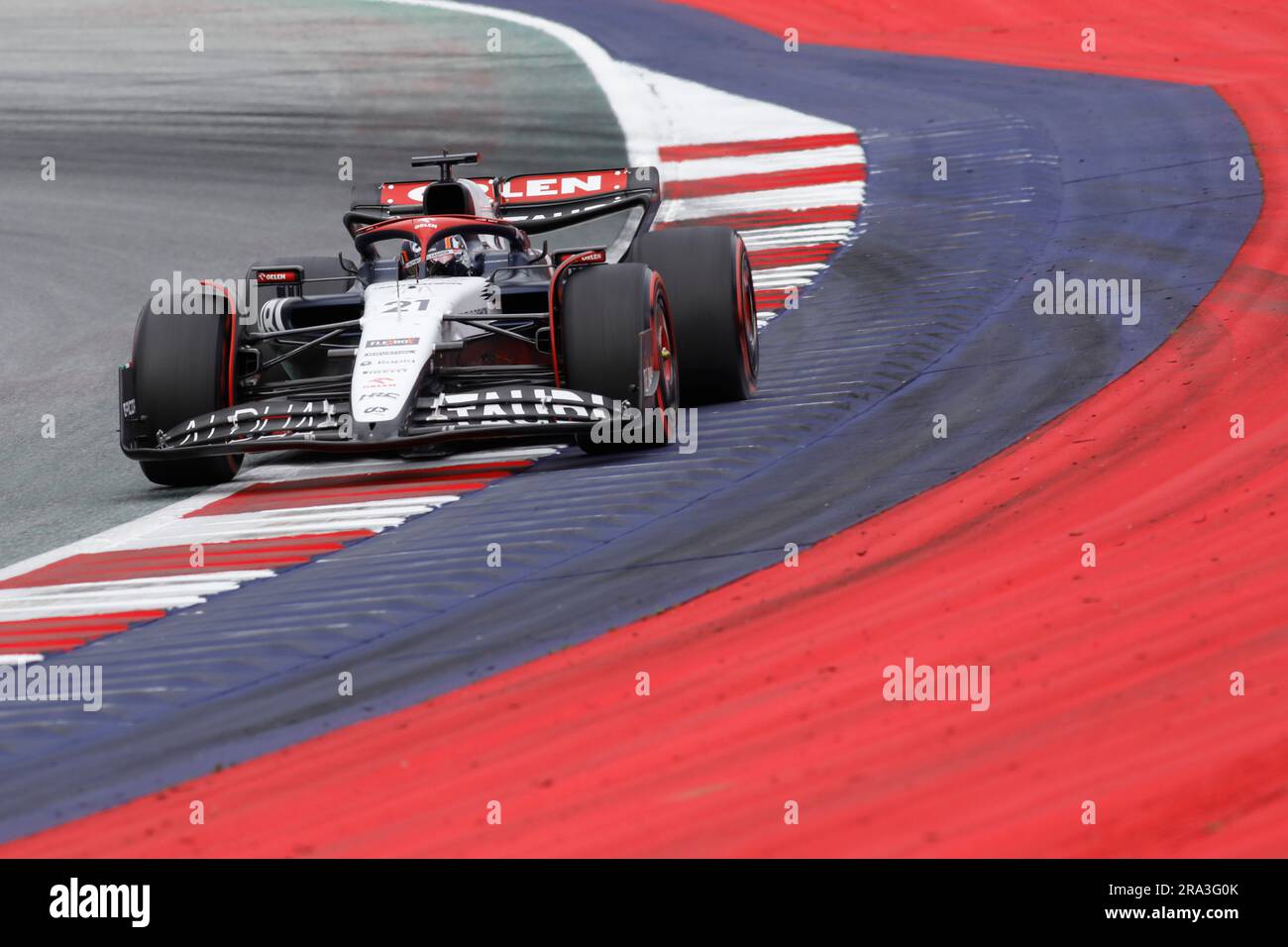 Spielberg, Austria. 30 giugno 2023. Formula 1 Rolex Gran Premio d'Austria al Red Bull Ring, Austria. Nella foto: N. 21 Nyck De Vries (NLD) di Scuderia AlphaTauri in AlphaTauri AT04 durante le qualifiche © Piotr Zajac/Alamy Live News Foto Stock