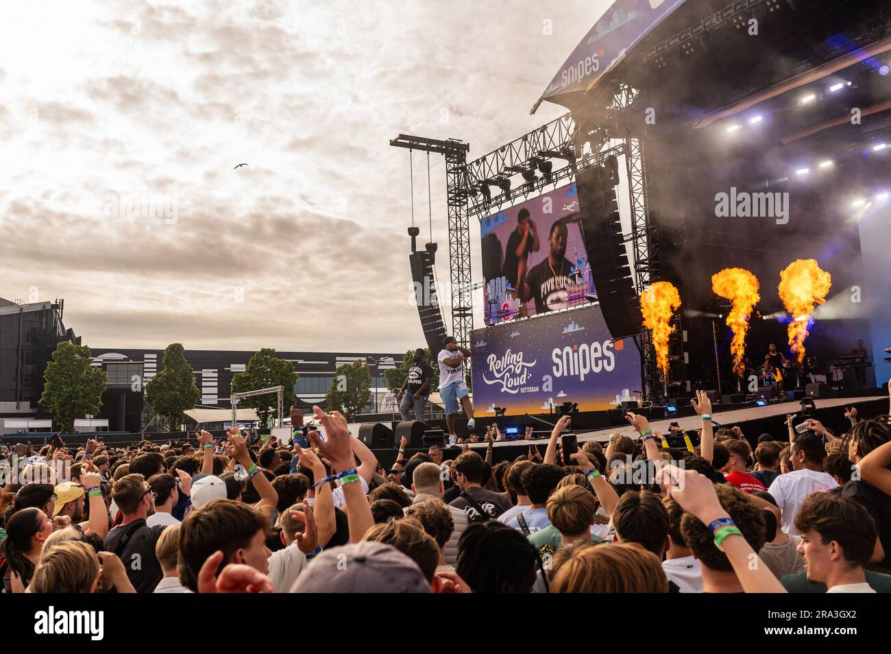 SFB durante un'esibizione al festival hip-hop internazionale Rolling Loud a Rotterdam Ahoy. ANP JESSE WENSING netherlands Out - belgium Out Foto Stock