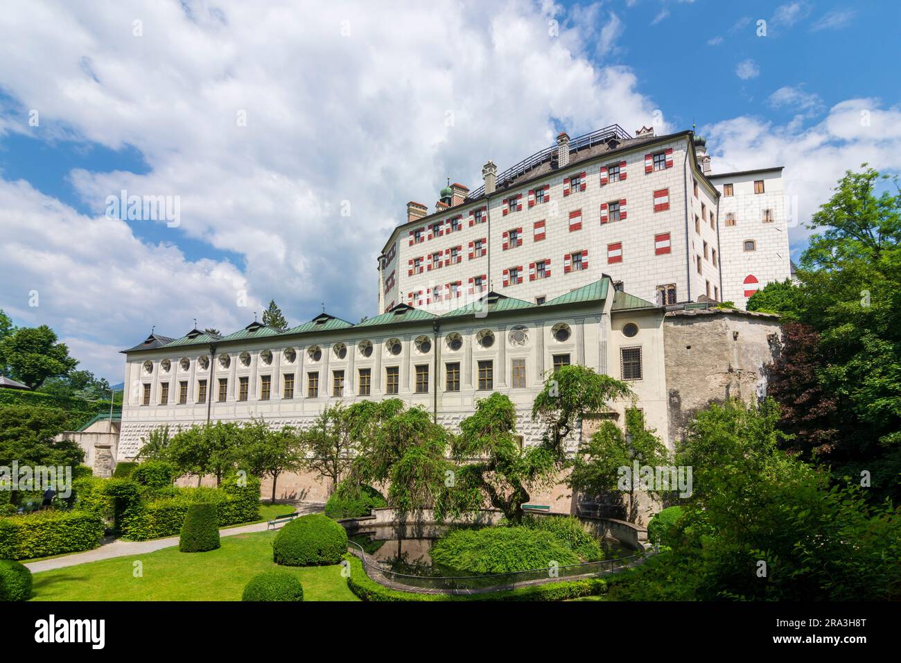 Innsbruck: Castello di Ambras nella regione di Innsbruck, Tirolo, Tirolo, Austria Foto Stock