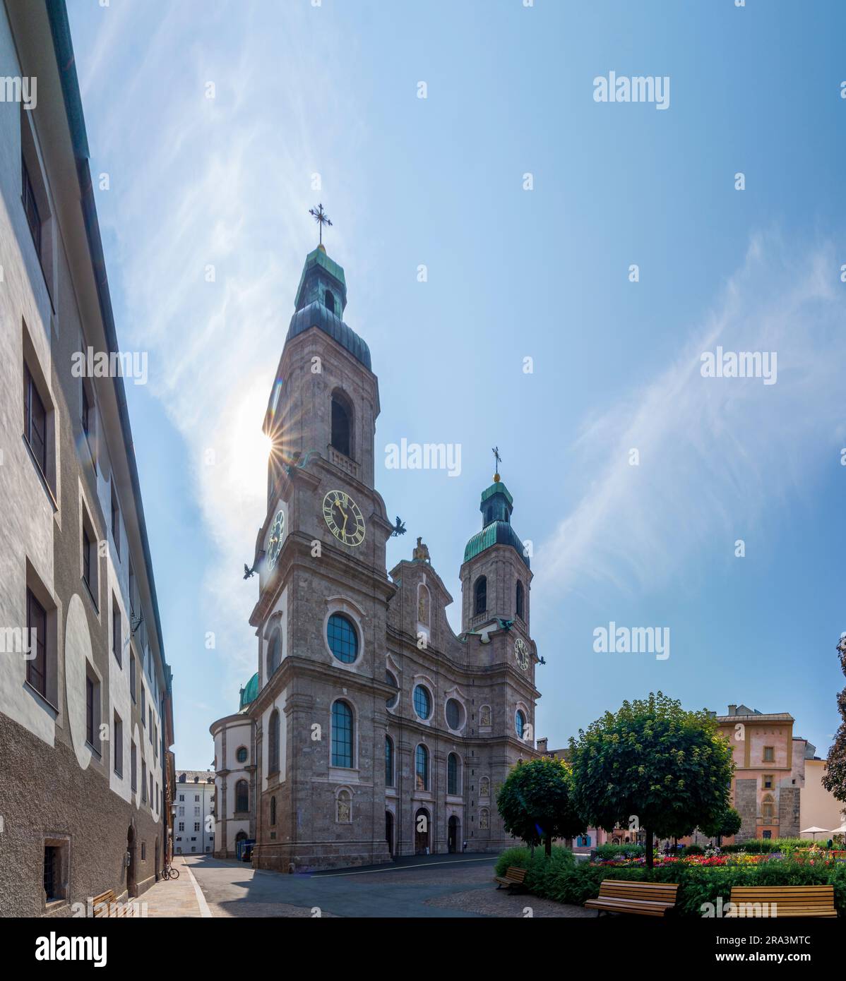 Innsbruck: Cattedrale di Innsbruck nella regione Innsbruck, Tirolo, Tirolo, Austria Foto Stock