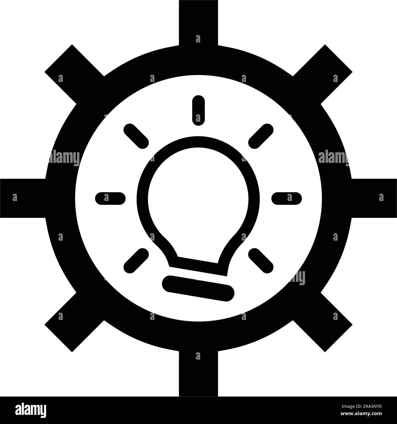 Illustrazione vettoriale del modello di progettazione di icone di sviluppo di idee per la grafica e il web design o per scopi commerciali. Illustrazione Vettoriale