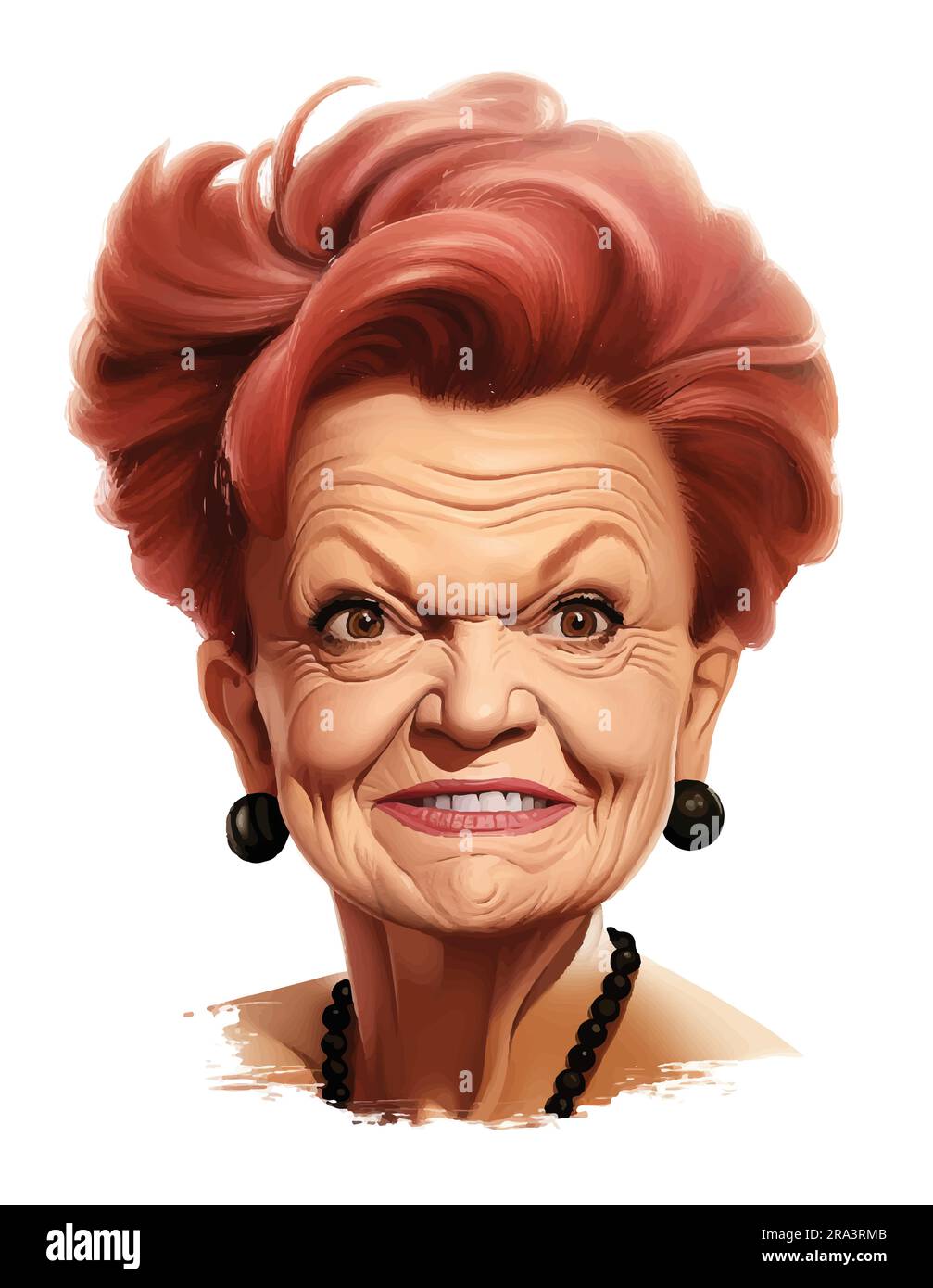 Pauline Lee Hanson è una senatrice australiana, fondatrice e leader di One Nation, un partito politico populista di destra Illustrazione Vettoriale