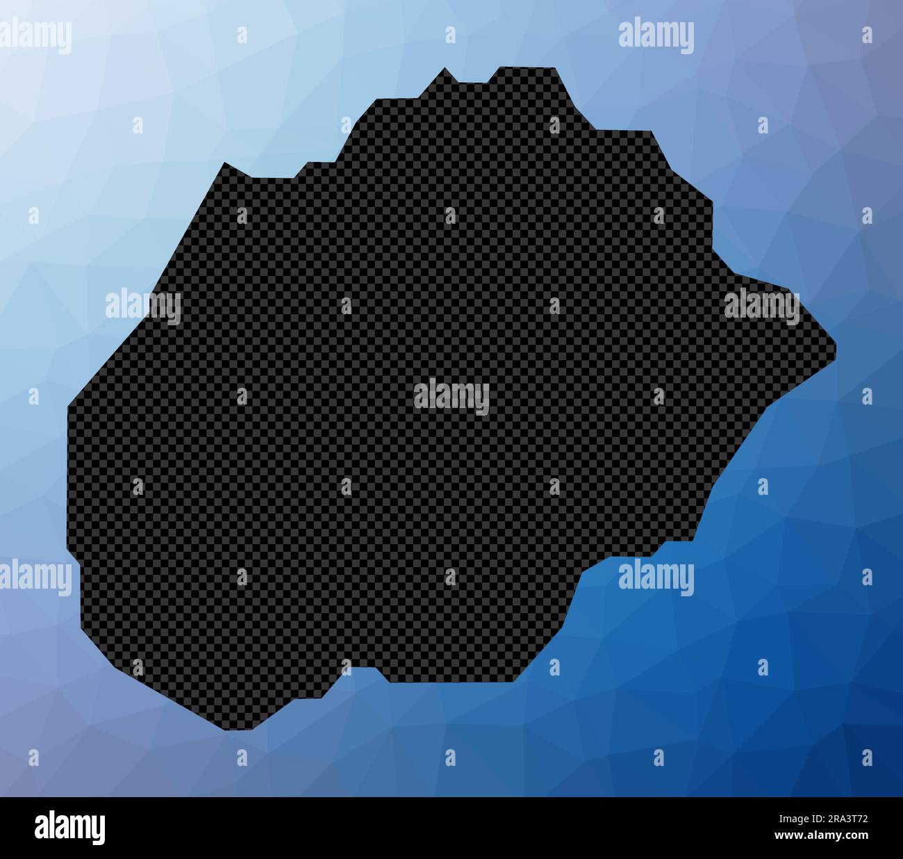 Mappa geometrica Alegranza. Forma a stencil di Alegranza in polietilene basso. Bella illustrazione vettoriale dell'isola. Illustrazione Vettoriale