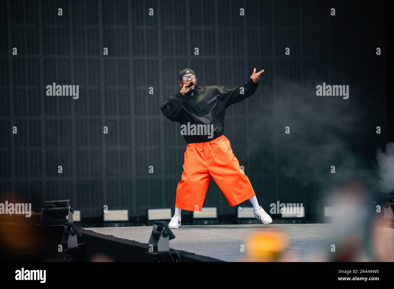 ROTTERDAM - Kendrick Lamar durante un'esibizione al festival hip-hop internazionale Rolling Loud a Rotterdam Ahoy. ANP JESSE WENSING netherlands Out - belgium Out Foto Stock