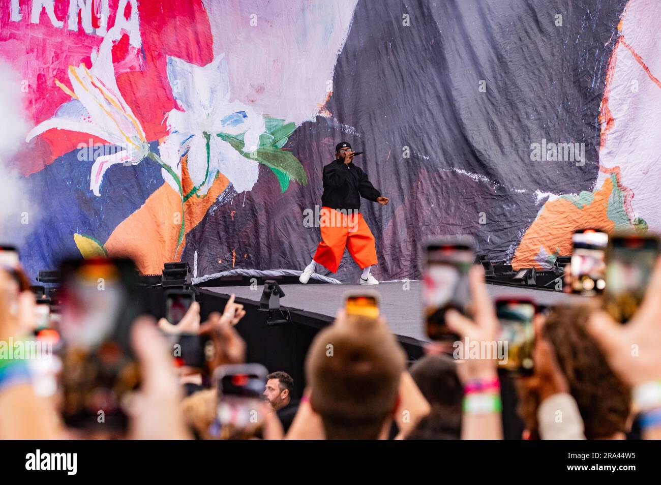 ROTTERDAM - Kendrick Lamar durante un'esibizione al festival hip-hop internazionale Rolling Loud a Rotterdam Ahoy. ANP JESSE WENSING netherlands Out - belgium Out Foto Stock
