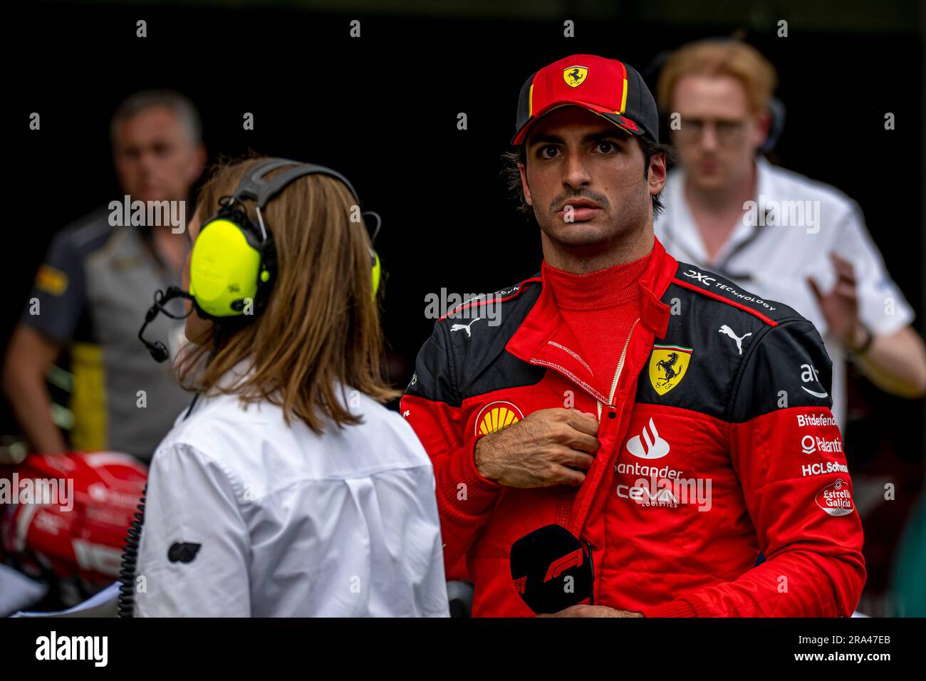 Spielberg, Austria, giugno 30, Carlos Sainz, spagnolo, gareggia per la Ferrari. Qualifica, round 10 del campionato di Formula 1 2023. Crediti: Michael Potts/Alamy Live News Foto Stock