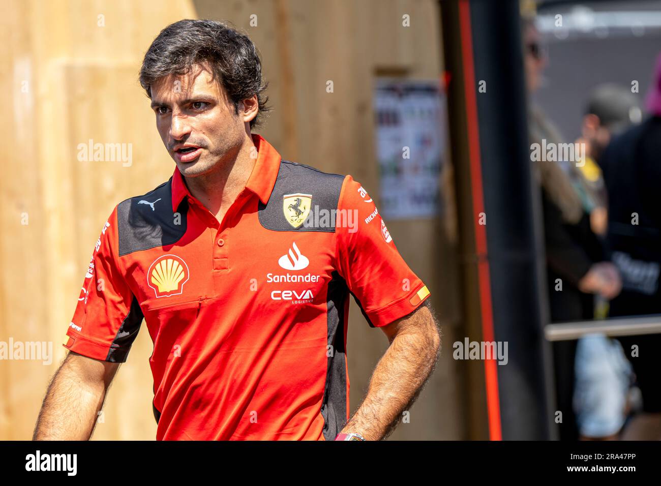 Spielberg, Austria, giugno 30, Carlos Sainz, spagnolo, gareggia per la Ferrari. Qualifica, round 10 del campionato di Formula 1 2023. Crediti: Michael Potts/Alamy Live News Foto Stock