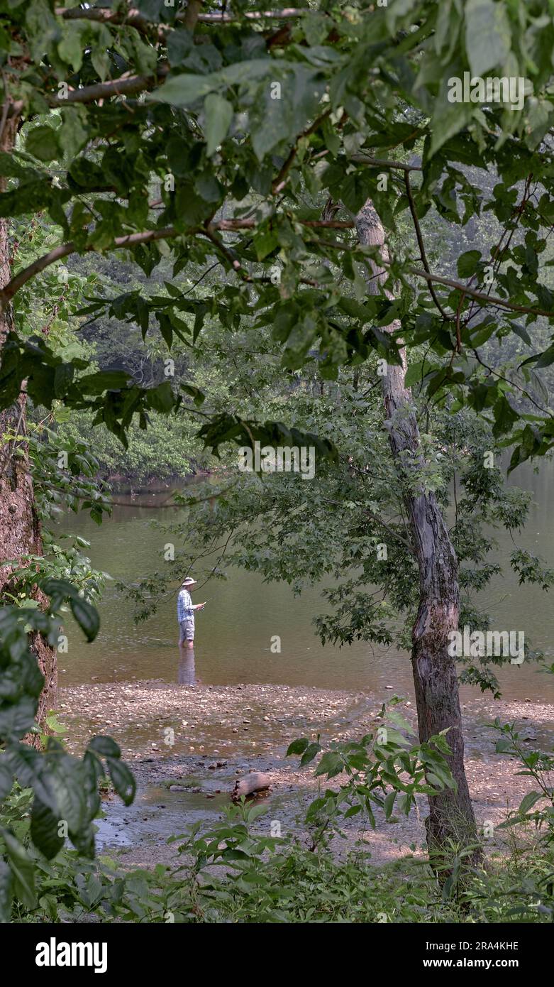 Gambrill Mill, parte del Manocacy National Battlefield, vicino a Frederick, Maryland, è un'area protetta gestita dagli Stati Uniti Servizio Parco Nazionale. Foto Stock