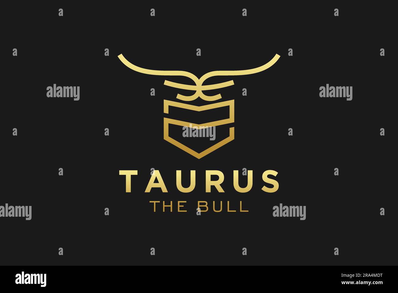 Logo lettera Z, logo Bull, logo bull testa, modello di design logo monogramma Illustrazione Vettoriale