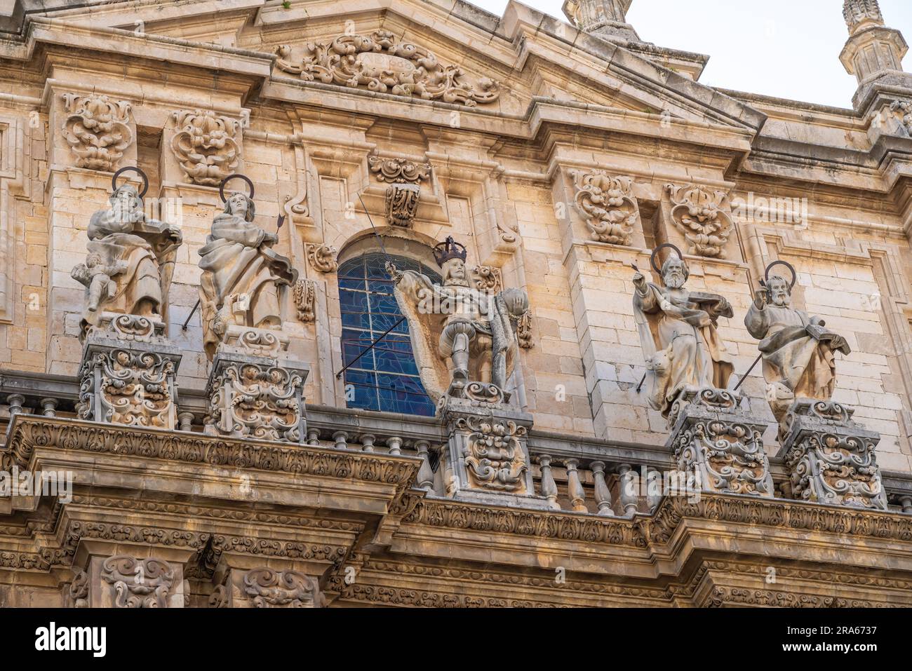 Dettaglio della facciata della Cattedrale di Jaen - Jaen, Spagna Foto Stock