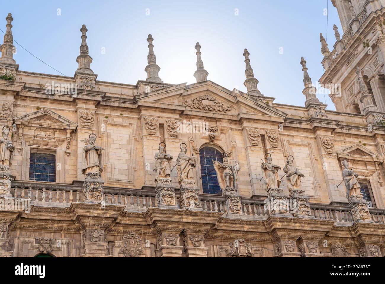 Dettaglio della facciata della Cattedrale di Jaen - Jaen, Spagna Foto Stock