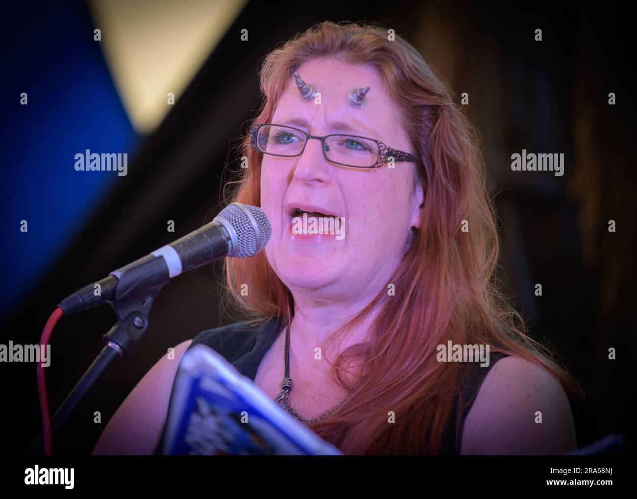 Sabine Hay, Derbyshire, Regno Unito. 1 luglio 2023. Didascalia del Festival di musica in esilio: Red Ruff Picture: Mark Dunn/Alamy Live News Foto Stock