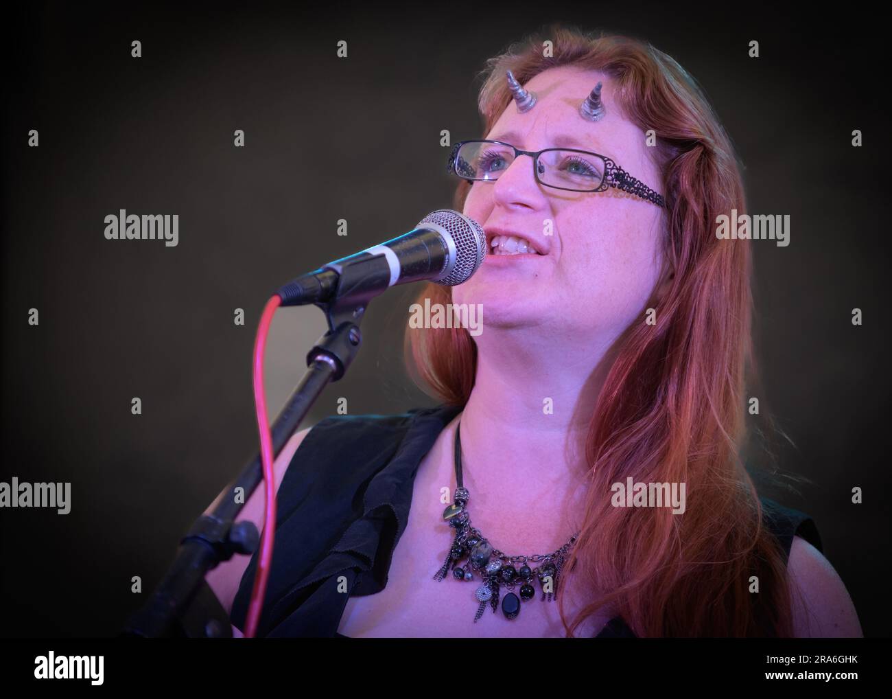 Sabine Hay, Derbyshire, Regno Unito. 1 luglio 2023. Festival della musica in esilio. Didascalia: Red Ruff immagine: Mark Dunn/Alamy Live News Foto Stock