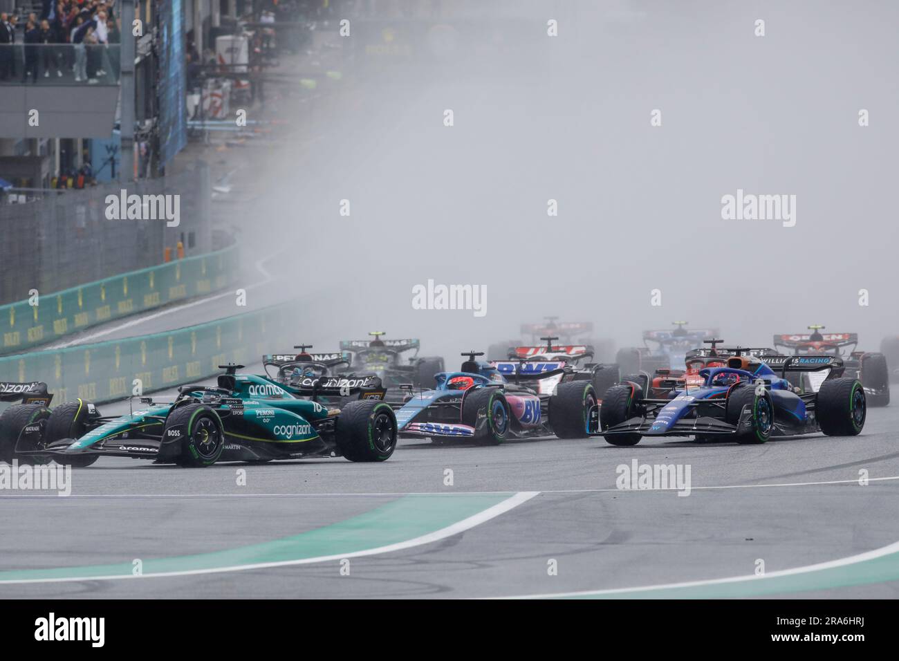 Spielberg, Austria. 1 luglio 2023. Formula 1 Rolex Gran Premio d'Austria al Red Bull Ring, Austria. Sprint Race nella foto: Inizio della Sprint Race © Piotr Zajac/Alamy Live News Foto Stock