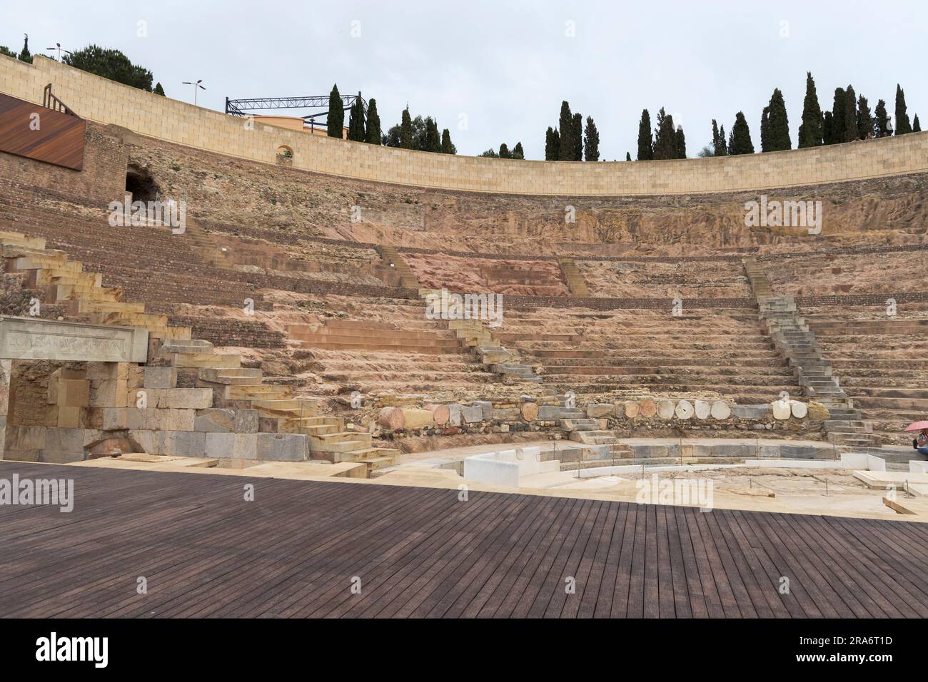 Il Teatro Romano di Cartagena, Spagna Foto Stock