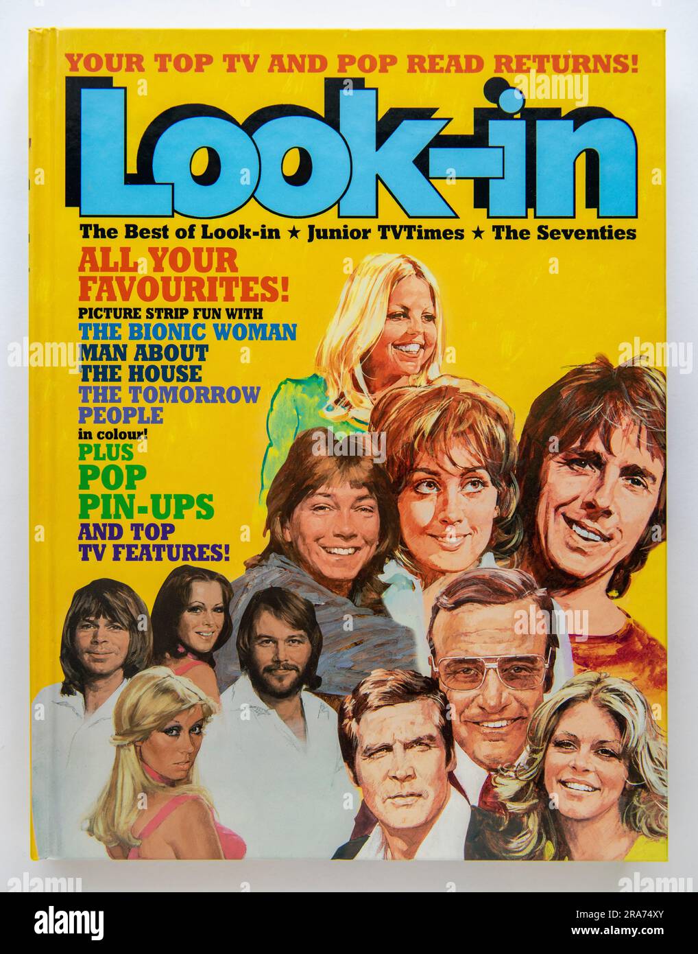 Copertina dell'annuale TV Look-in 1976 Foto Stock