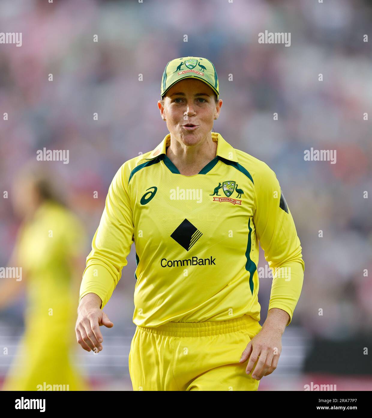 Edgbaston, Birmingham, Regno Unito. 1 luglio 2023. 1st Womens Ashes IT20, Inghilterra contro Australia; Grace Harris of Australia Credit: Action Plus Sports/Alamy Live News Foto Stock