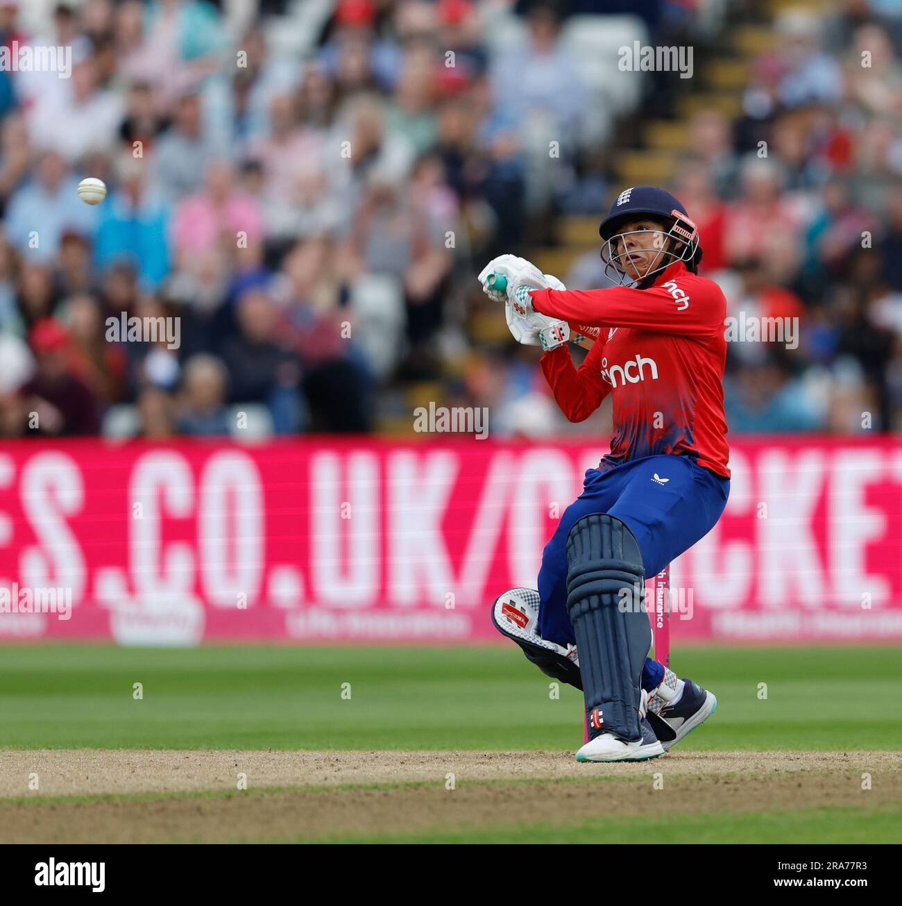 Edgbaston, Birmingham, Regno Unito. 1 luglio 2023. 1st Womens Ashes IT20, Inghilterra contro Australia; Sophia Dunkley of England Credit: Action Plus Sports/Alamy Live News Foto Stock