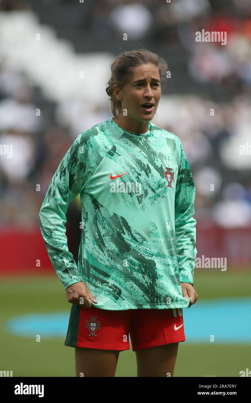 Londra, Regno Unito. 1 luglio 2023. Londra, 6 aprile 2023: Durante la partita amichevole di calcio femminile internazionale tra Inghilterra e Portogallo allo Stadio MK, Milton Keynes, Inghilterra. (Pedro Soares/SPP) credito: SPP Sport Press Photo. /Alamy Live News Foto Stock