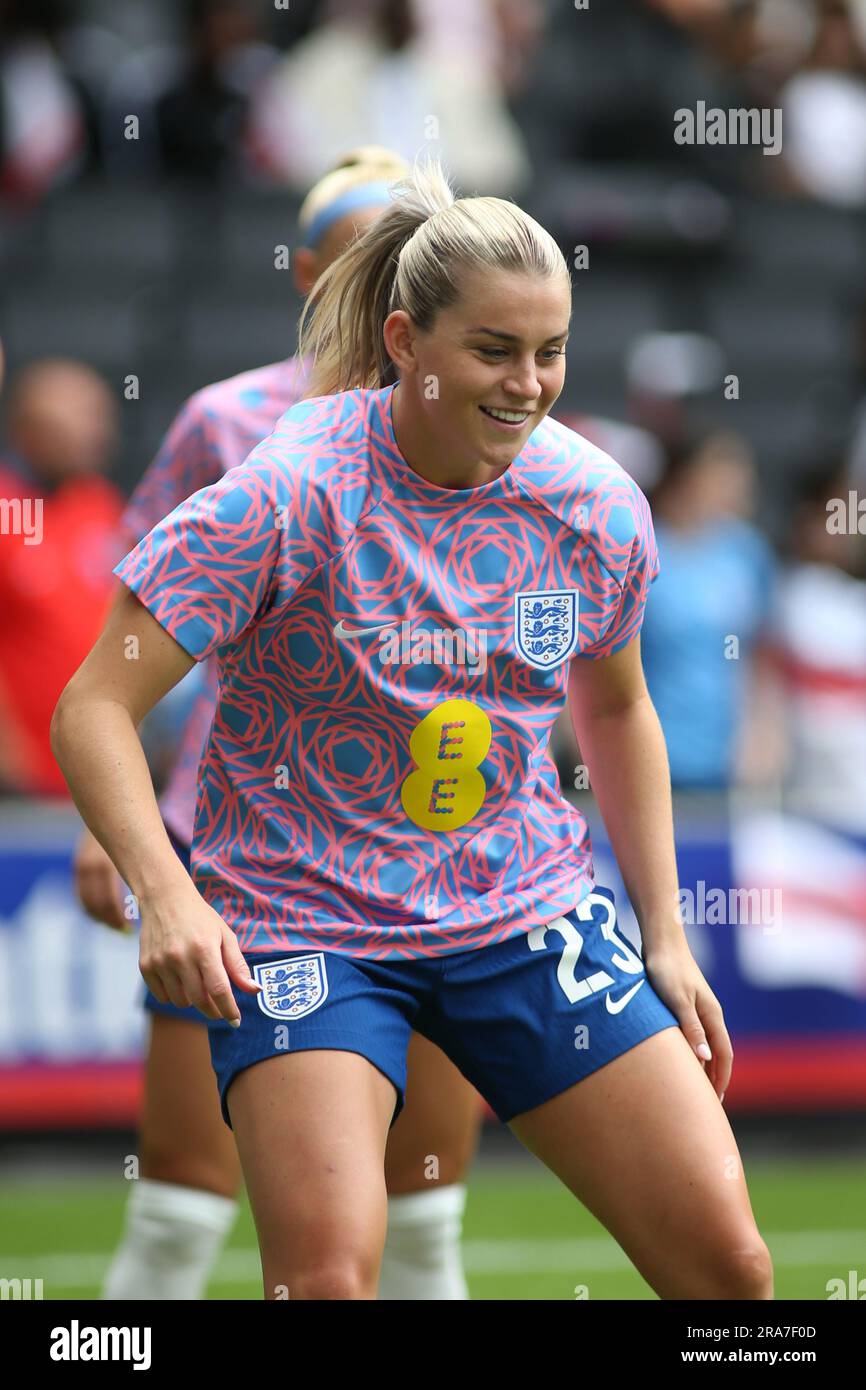 Londra, Regno Unito. 1 luglio 2023. Londra, 6 aprile 2023: Alessia Russo (23 Inghilterra) durante la partita amichevole femminile internazionale tra Inghilterra e Portogallo allo Stadio MK, Milton Keynes, Inghilterra. (Pedro Soares/SPP) credito: SPP Sport Press Photo. /Alamy Live News Foto Stock