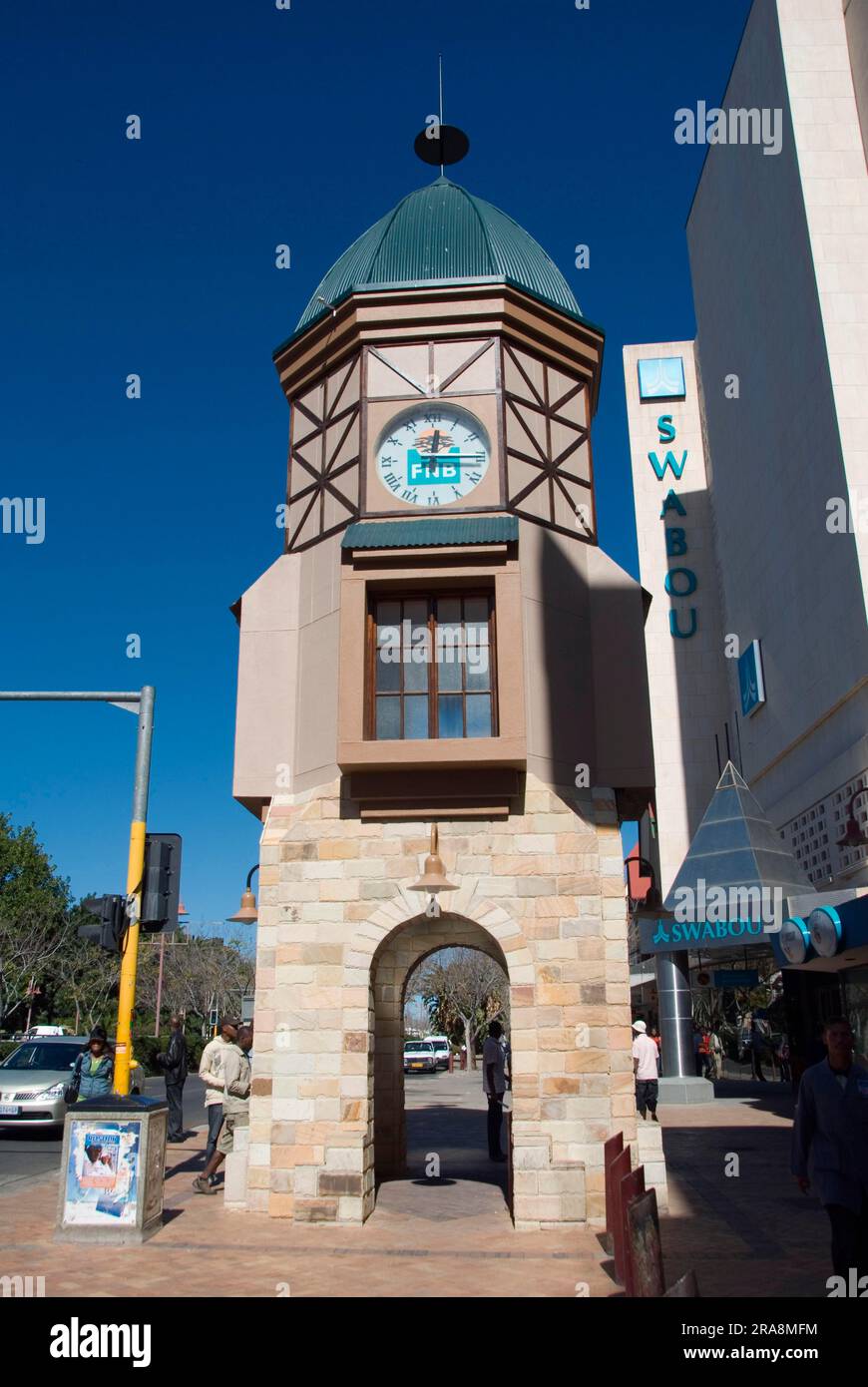 Torre dell'orologio, Windhoek, Namibia, Windhoek Foto Stock